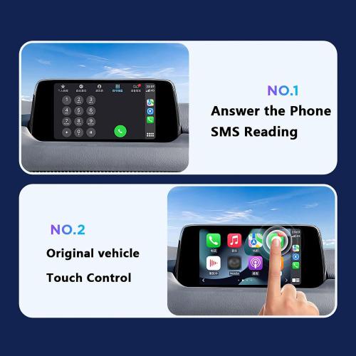 Compatible Mazda CarPlay & Android Auto Upgrade Kit, Compatible with Mazda 2/3/6/CX3/CX5/CX9/MX5 2015-2020, TK78-66-9U0C OEM Hub for MZD Connect System（New Version）