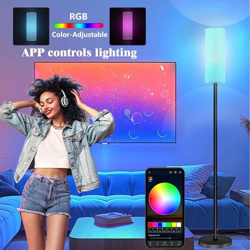 Smart LED Floor Lamp with APP Control & RGB Colors -