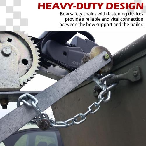 Bow Safety Chain 15 Galvanized Steel with S-Hook Lock Trailer Safety Chain