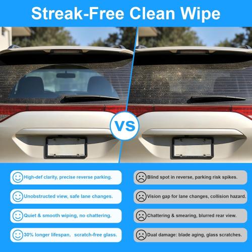 CJPPPZIW® Windshield Wipers-26 24 16 Replacement for 2019 2020 2021 2022 2023 Honda Passport OEM Quality Premium All-Season Front Rear Wiper Blades (Pack of 3)