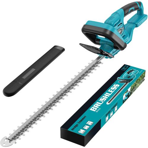 Hedge Trimmer Compatible for Makita 18V Battery，Cordless Electric Hedge Trimmer with 1600RPM Brushless Motor, 22'' Dual-Action Blade with 3/5'' Cutting Capacity (NO Battery)