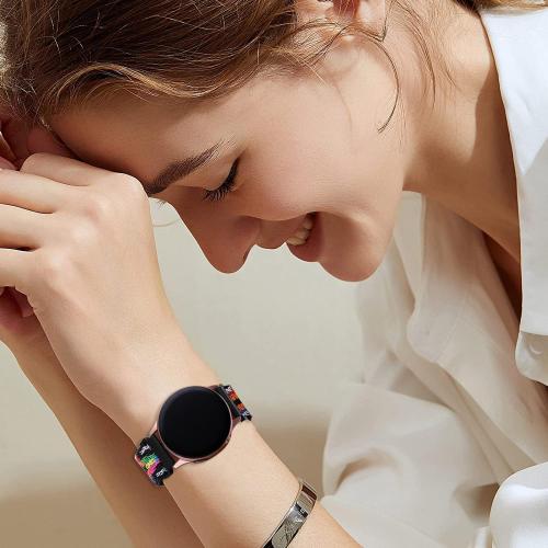 8 Pack 22mm Watch Bands Compatible with Samsung Galaxy Watch 3 Band 45mm/Galaxy Watch 46mm Bands/Samsung Gear S3 Frontier/Classic/Ticwatch Pro 3,Soft Elastic Nylon Bands for Men Women