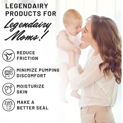 Legendairy Milk Pumping Spray 4 oz., Helps Sore Nipples & Clogged Ducts, Organic Lubricant for Breast Shields and Flanges, Vegan Breast Pump Spray, Natural & Lanolin-Free, Made in USA