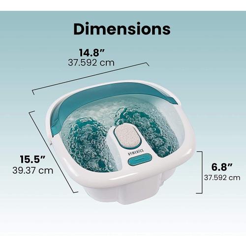 Homedics Bubble Spa Elite Footbath, 2-in-1 Removable Pedicure Center