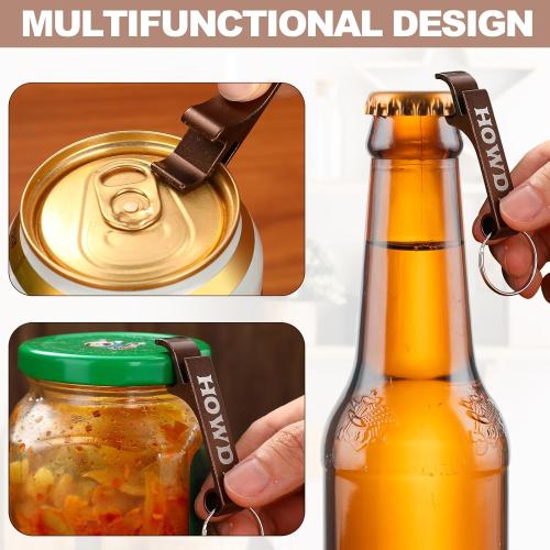 Junkin 30 Pcs Western Cowboy Party Favors Howdy Metal Bottle Opener Keychain Bulk Western Cowgirl Theme Favors for Wild West Derby Last Rodeo Bar Birthday Wedding Bridal Shower Gift Souvenirs (Brown)