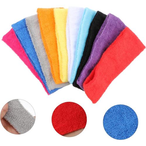 7 Pack. . .Sports Sweat Headbands for Men and Women Moisture Wicking Workout Gear for Running Yoga Gym and Fitness Activities Fashionable and Functional Design