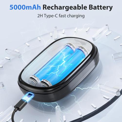 Lower Back Massager with Heat, Heating Pad for Back, Stomach Heating Pad, Waist Belt Wrap with Heat Vibration 3 Levels Adjustable, Touchscreen Control, Adjustable Size, Gifts for Dad Mom (Grey)