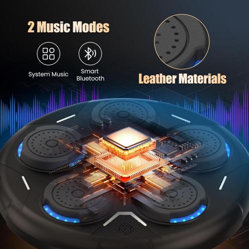 Music Boxing Machine, Smart Bluetooth Boxing Equipment, 9 Modes & 9 Speeds, Boxing Punching Bag with Gloves
