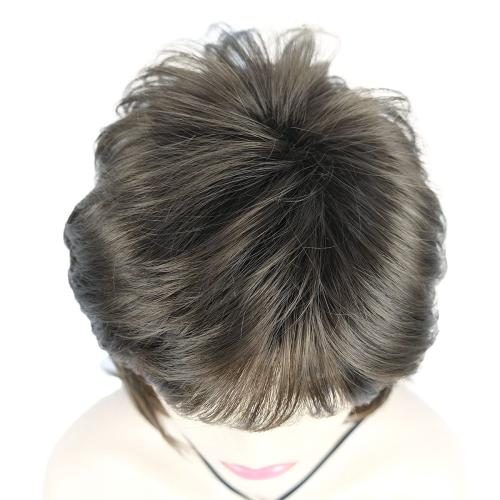 Wiginway Long Shaggy Layered Hair Natural Straight Wavy Shags Wig Soft Syhthetic Hair (Lt Chestnut Brown)