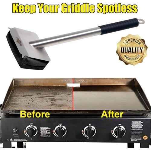 Steam Grill Brush Bristle Free,[Ultra Safe & Efficient] Grill Cleaner for Outdoor Grill,BBQ Replaceable Scraper Cleaning Head,Grill Brush BBQ Accessories,Gifts for Men/Dad