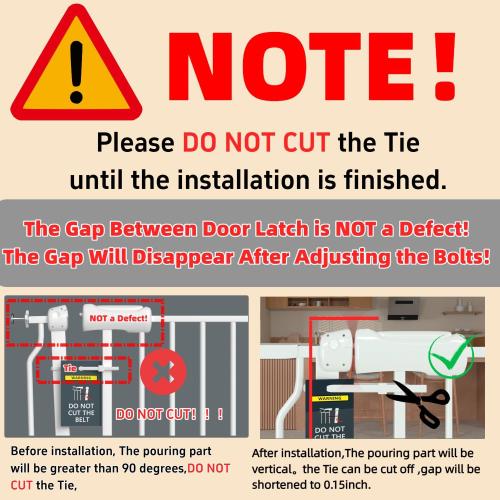 TSAYAWA Baby Gate Extra Wide Fits 71.65-85.82 inch Wide Opening - Dog Pet Gates for Doorways Stairs No Drilling Pressure Mounted - Large Child Safety Gate Indoor Outdoor White