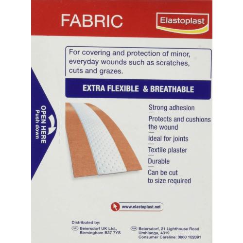 Box damage Elastoplast Fabric Dressing Length Plasters 10S