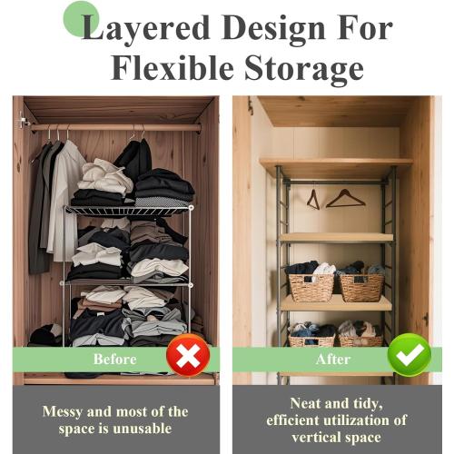 Size 33x 19.5 6 Pack Wire Rack Covers, 33'' x 19.5'' Foamed PVC Wire Shelf Covers (Not Wood), Removable Shelving Cover for Closet, Pantry Shelves Cover for Home and Kitchen, Closet Decoration