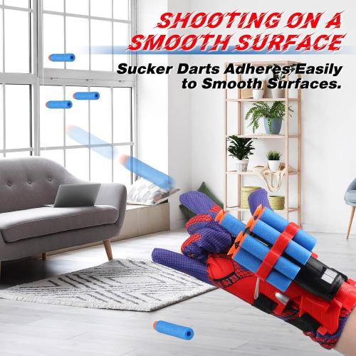 JONEG Web Shooters Toy for Kids 2 Pack, Toy for 3 4 5 6 7 8 Year Old Boy, Web Slinger with Spider Glove Launcher, Toys for Boys 4-6 6-8, Birthday Gifts