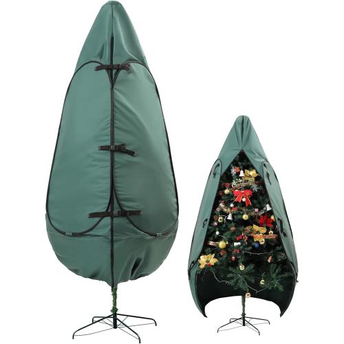 Christmas Tree Bag 9 Ft Upright Christmas Tree Storage Bag 9 Foot Tree, Christmas Tree Cover for Upright Storage Fit 8 Ft / 9 Ft / 10 Ft, Artificial Christmas Tree Storage Bag