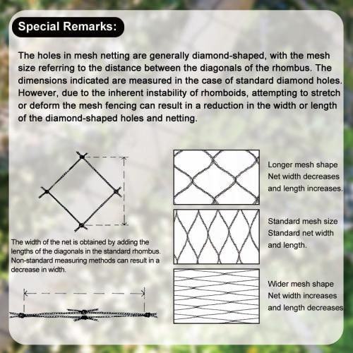 Bird Netting for Chicken Coop 50x100 Ft, 1 Mesh, Strong Woven Poultry Netting Roof Cover for Chicken Run, Heavy Duty Bird Net for Fruit Trees, Blueberry, Vegetables, Garden Protection