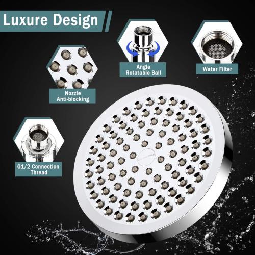 Filtered Shower Head with Handheld, High Pressure Rainfall Shower Head