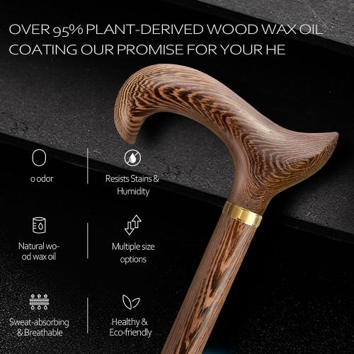 Walking Cane, Available in Multiple Inches Wooden Cane Support up to 300 Lbs, Suitable for Fancy Wooden Walking Cane for Men and Women with Extreme Demands