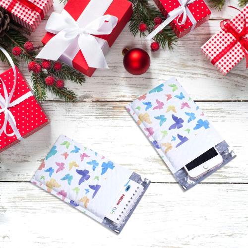 UCGOU Bubble Mailers 4x8 Inch Colorful Butterfly 50 Pack Poly Padded Envelopes Small Business Mailing Packaging Self Seal Waterproof Boutique Mail Shipping Bags for Jewelry Makeup Supplies #000