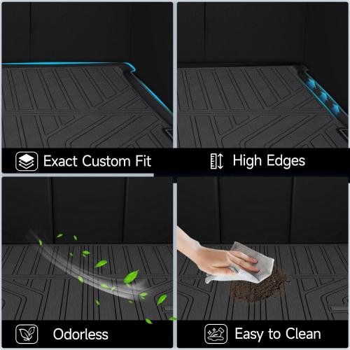 MOOREVER® Cargo Liner for 2017-2025 Mazda CX-5 TPE All Weather 3D Trunk Mat | Heavy Duty Custom Fit 2017 2018 2019 2020 2021 2022 2023 2024 2025 Mazda CX5 Car Accessories Rear Back Cargo Tray Mats