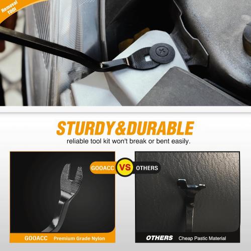 GOOACC 240PCS Bumper Retainer Clips Car Plastic Rivets Fasteners Push Retainer Kit 12 Popular Sizes Auto Push Pin Rivets Set -Door Trim Panel Fender Clips for GM Ford Toyota Honda Chrysler