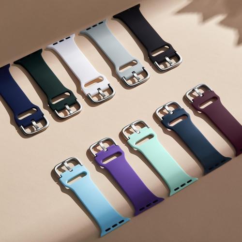 Sport Band Compatible with Apple Watch Bands 49mm 46mm 45mm 44mm 42mm 41mm 40mm 38mm, Soft Silicone Replacement Strap with Classic Clasp for iWatch Series 11 10 9 8 7 6 5 4 3 2 1 SE Ultra Women Men