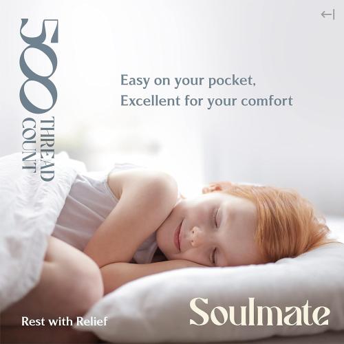 Mayfair Linen 100% Cotton Bed Sheets Queen Sheet Set - 500 Thread Count Sheets Queen Size 4 PC Set (Light Blue), Soft, Cooling, Hotel-Quality 16 Deep Pocket Sateen Cotton Bedsheet for Hot Sleepers