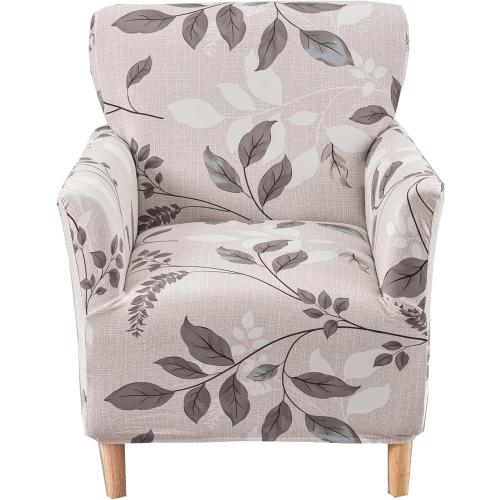 CRFATOP Stretch Mid Century Modern Armchair Slipcover 1-Piece Accent Chair Covers with Arms Soft Chair Slipcovers for Living Room Armchair Furniture Protector Office Reception Reading Sofa,A19
