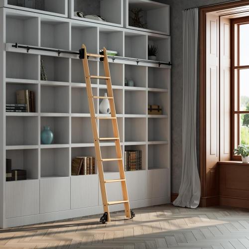 Rolling Library Ladder Hardware Kit, 4FT Extension Kit