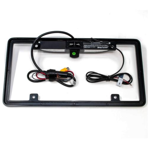 Alpine KTX-C10LP License Plate Camera Mount   Alpine PCAM Rear View Camera Bundle