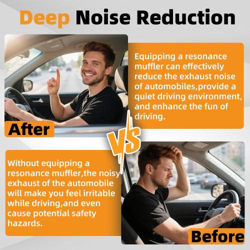 A-KARCK 5 Inlet Exhaust Resonator, 5 Inlet 5 Outlet 30 Overall Length Muffler Resonator Stainless Steel (5 Inlet/Outlet 30 Long)