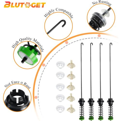Updated W11130362 WTW5000DW2 WTW5000DW3 Washer Suspension Rod Kit by Blutoget-Fit for Whirlpool Kenmore Washer WTW5000DW0 MVWC565FW0 11022352510- Replaces W10594080 W10735786 W10748956 W10780040