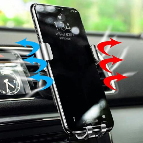 Car Phone Mount for Smart 451 453, 360° Rotation Phone Holder with Anti-Shake, One-Touch Release, One-Hand Operation, Widely Compatible with Smart 451 453phones,A Red