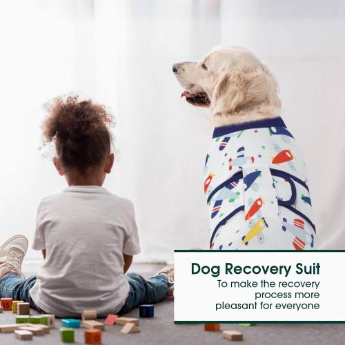 Size Small Kuoser Recovery Suit for Dogs Cats After Surgery, Professional Pet Recovery Shirt Dog Abdominal Wounds Bandages, Substitute E-Collar & Cone,Prevent Licking Dog Onesies Pet Surgery Recovery Suit