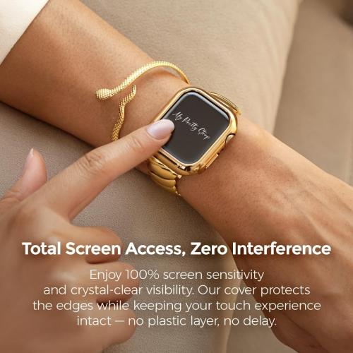 Glossy XOXO Apple Watch Bumper Case - Touch-Friendly Open Face Design