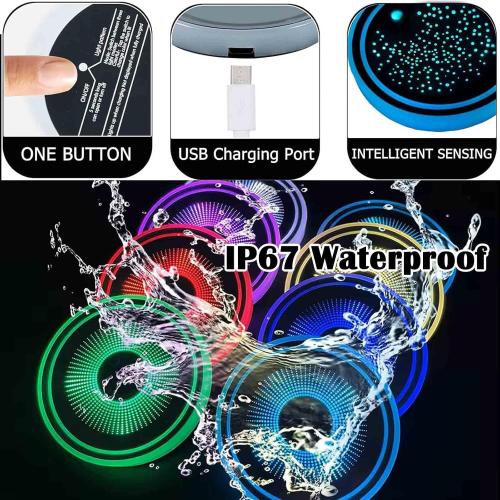 2PCS LED Car Cup Holder Lights, Light up Car Coasters for Cup Holders