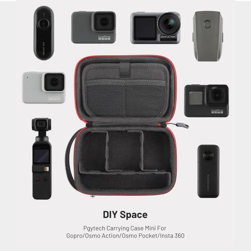 PGYTECH Camera Carrying Case, Storage Box Handbag for OSMO ACTION, DJI Pocket, Gopro Hero, DJI FPV Battery Carrying Bag for Mobile 3