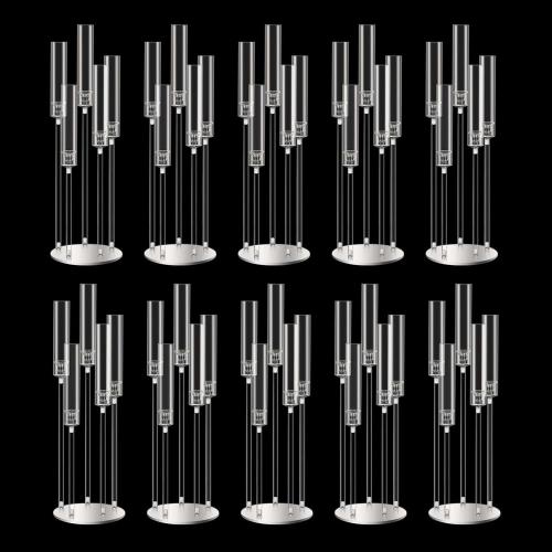 35inch 10pcs Acrylic Candelabra Centerpieces for Tables 5 Arms Wedding centerpieces for Decorations
