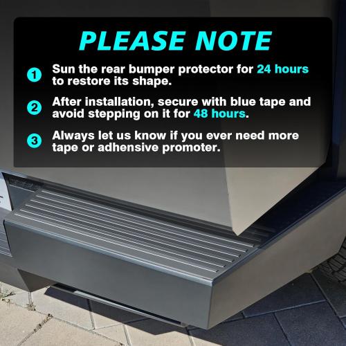 Color Black and Red BestEvMod Rear Bumper Tailgate Protector Cover Compatible with Tesla Cybertruck 2023 2024 2025 Accessories Truck Bed Tailgate Step Truck Sill Molding Cap Protective Trim TPE