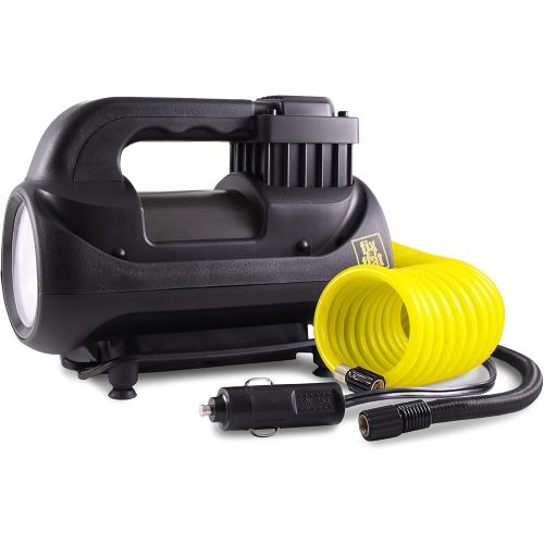 Fix-a-Flat Tire Inflator, Pro Digital, Inflate Right Technology, includes LED light and quick connect hose, 3 min inflation