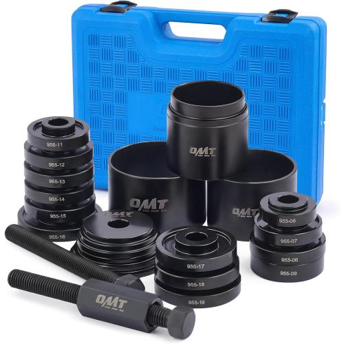 Orion Motor Tech Wheel Bearing Press Kit for Front Wheel Drive Bearing Removal & Installation, 24pc Wheel Bearing Puller Tool Set with Sliding Screws Universal Bushings Sleeves