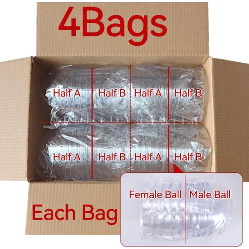 20 Pack Clear Plastic Fillable Ornament Ball