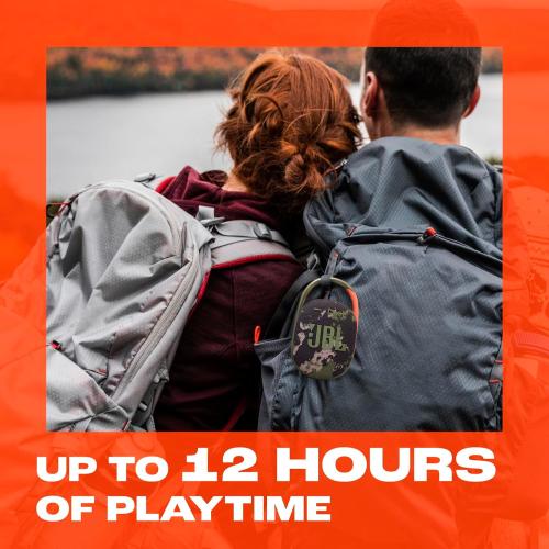 JBL Clip 5 - Ultra-Portable, Waterproof & Dustproof Bluetooth Speaker, Big JBL Pro Sound with Punchy bass, Integrated Carabiner, Up to 12 Hours of Play, Made in Part with Recycled Materials (Blue)