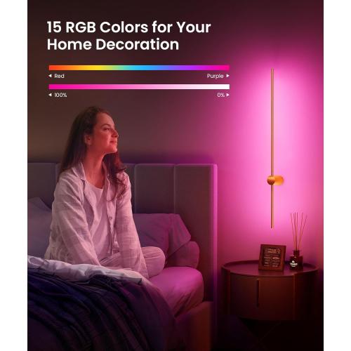 Battery Operated Wall Sconce Set of 2, 10000mAh Rechargeable Dimmable LED Wall Lamps with Remote, Modern Wireless Wall Lights for Bedroom, Living Room, Hallway, Indoor Decor, 40 Inch, Golden