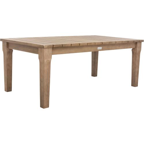 SAFAVIEH Couture Patio Martinique Natural Wood Outdoor Coffee Table