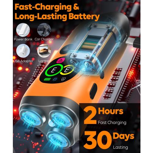 Dog Bark Deterrent Device,3X Ultrasonic Anti Barking with Color LCD Screen,7 Training Modes 35 FT Range Correct Bad Behavior Indoors Outdoors,Safe & Humane Rechargeable Bark Control for Dogs-Orange