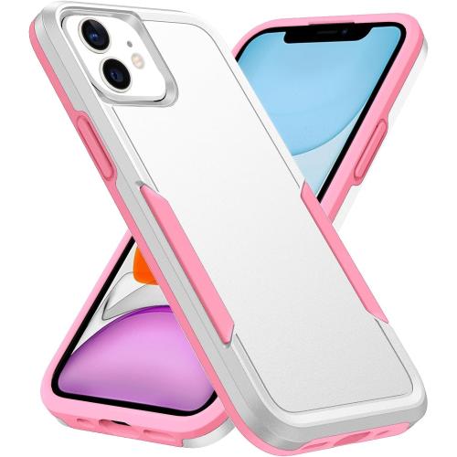 Compatible with iPhone 11 Case, Heavy Duty Protection Shockproof Dropproof Dustproof Anti-Scratch Phone Case Cover for 11 -White