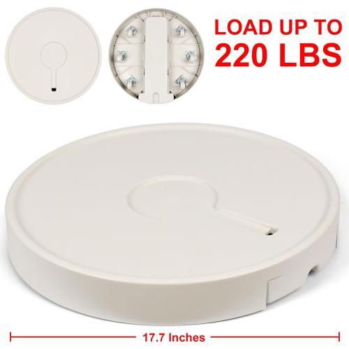 Beige Plant Caddy with Wheels Heavy Duty, Movable Round Rolling Plant Stand Plant Dolly with Invisible Wheels and Water Drawer