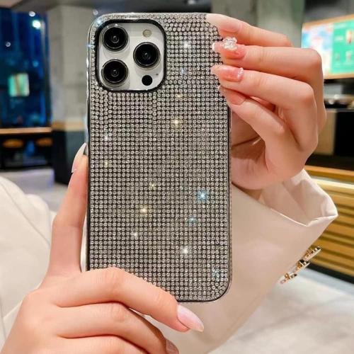 Casechics Compatible with iPhone Case,Crystal Glitter Diamond Protection Bling Sparkle Rhinestone Soft Shockproof Cover Phone Case (White,iPhone 13 Pro Max)