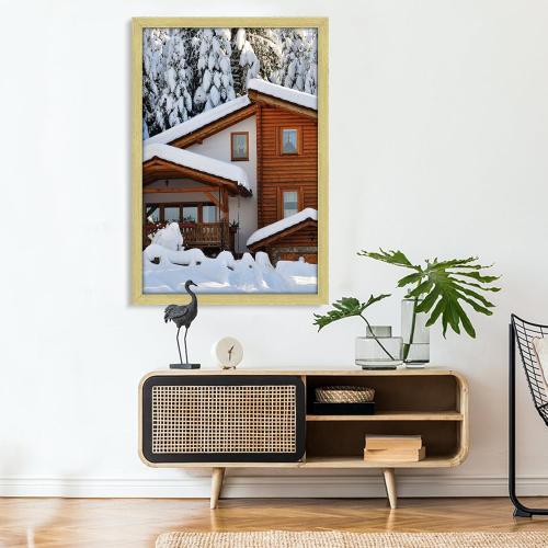 Set of 3 Size 24x36 Color Gold HLiWEGNS Gold Size 24x36 Frame Set of 3 - Vintage 24 x 36 Poster Frame with Plexiglass for Wall Gallery Display, 24x36 Picture Frame for Puzzles, Artwork, Photos and Posters - Ideal Christmas Day